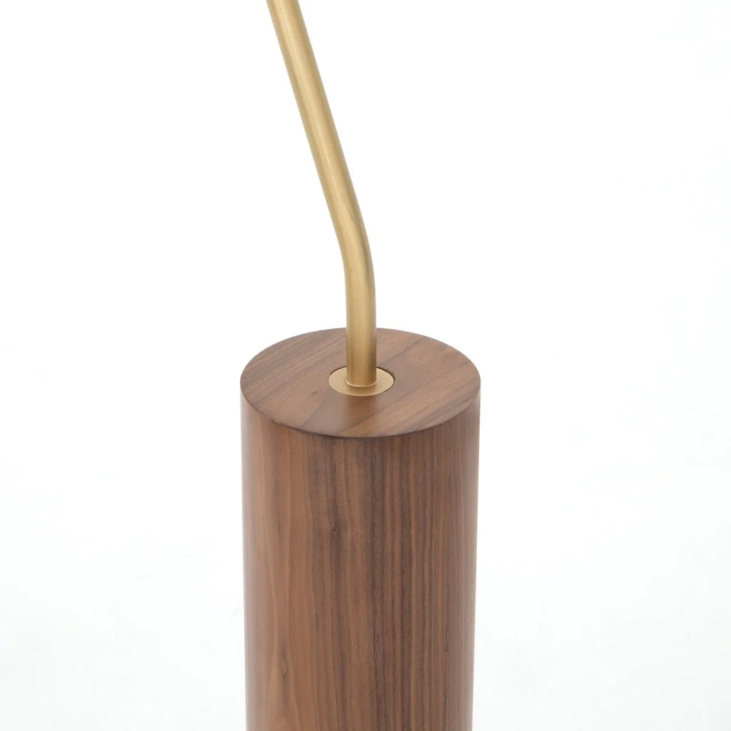 Astrid Floor Lamp - Dark Brown Leather - Image 11