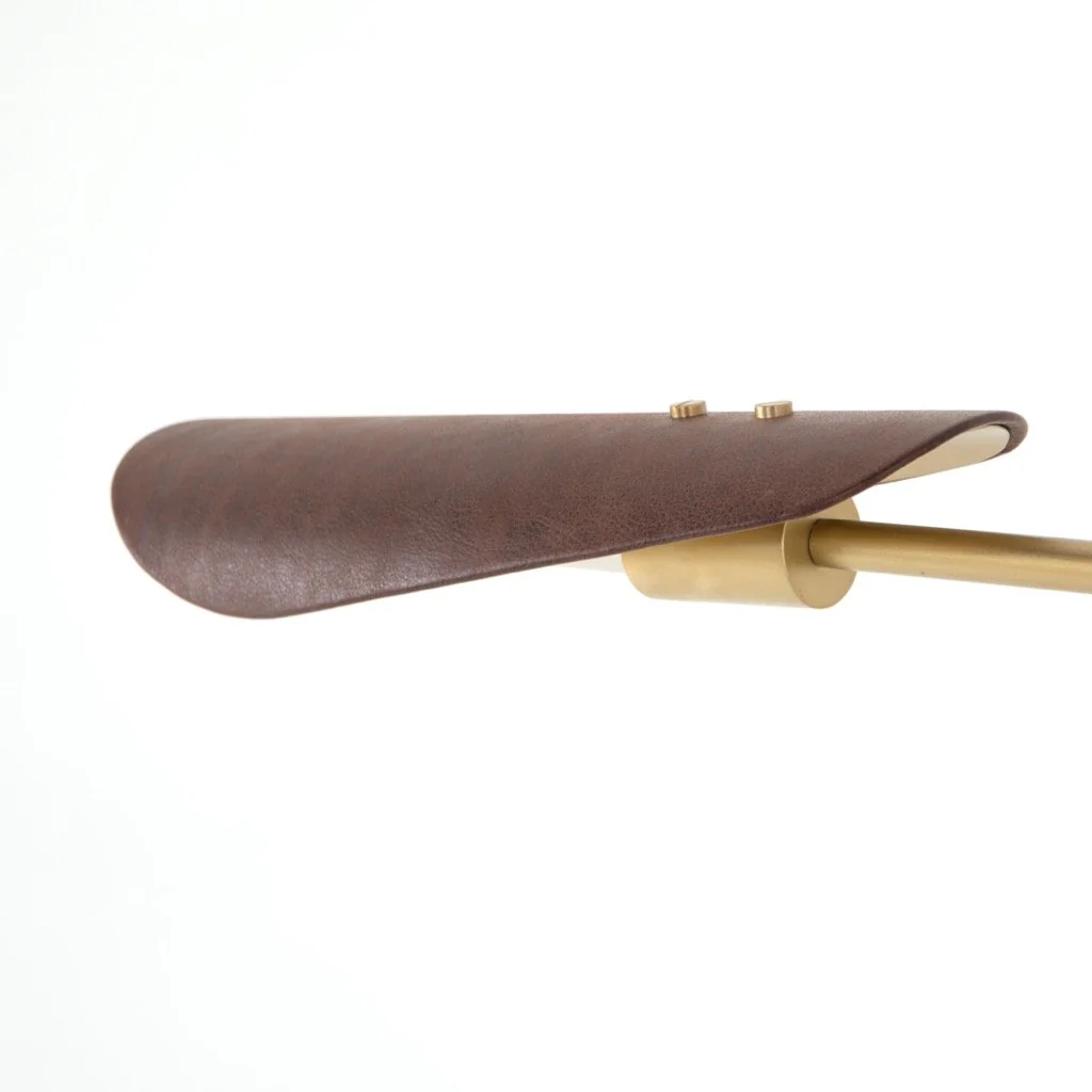 Astrid Floor Lamp - Dark Brown Leather - Image 8