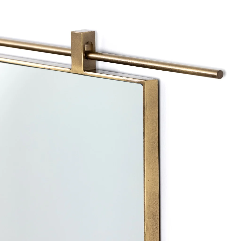Chico Wall Mirror - Antique Brass - Image 4