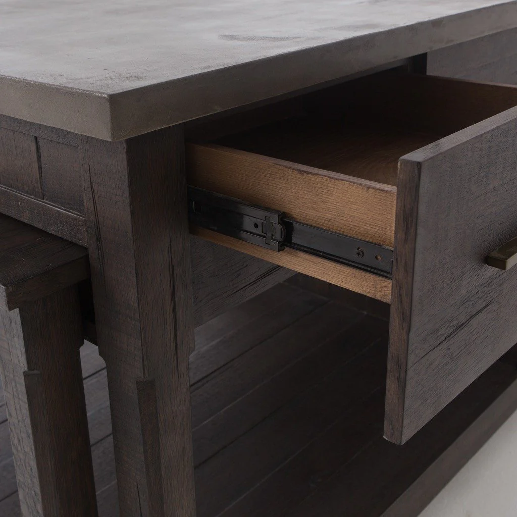 Ian Kitchen Island - Rubbed Black - Image 10