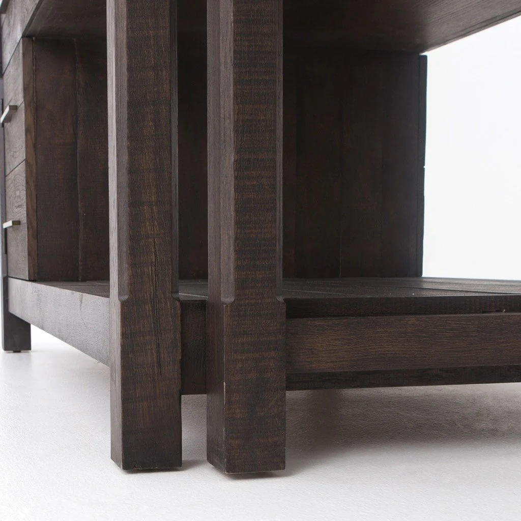 Ian Kitchen Island - Rubbed Black - Image 8