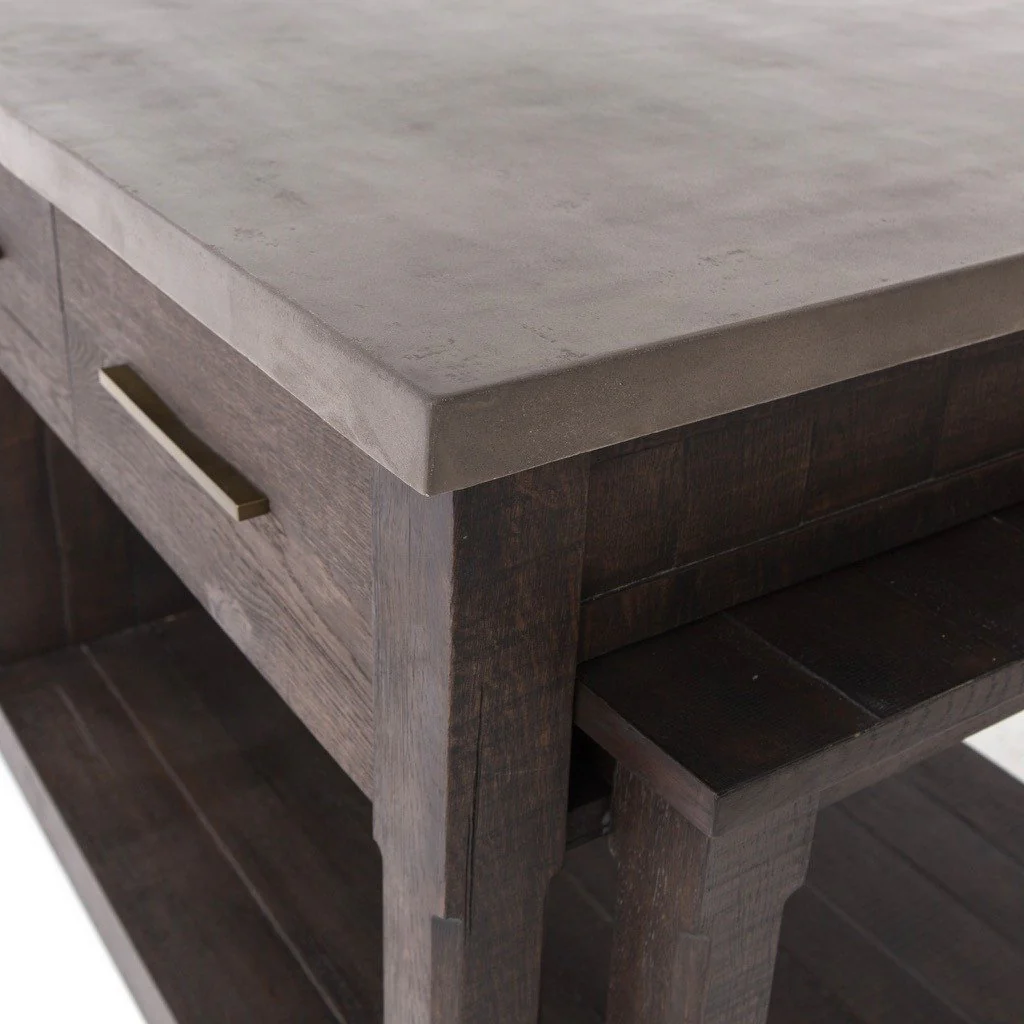 Ian Kitchen Island - Rubbed Black - Image 9