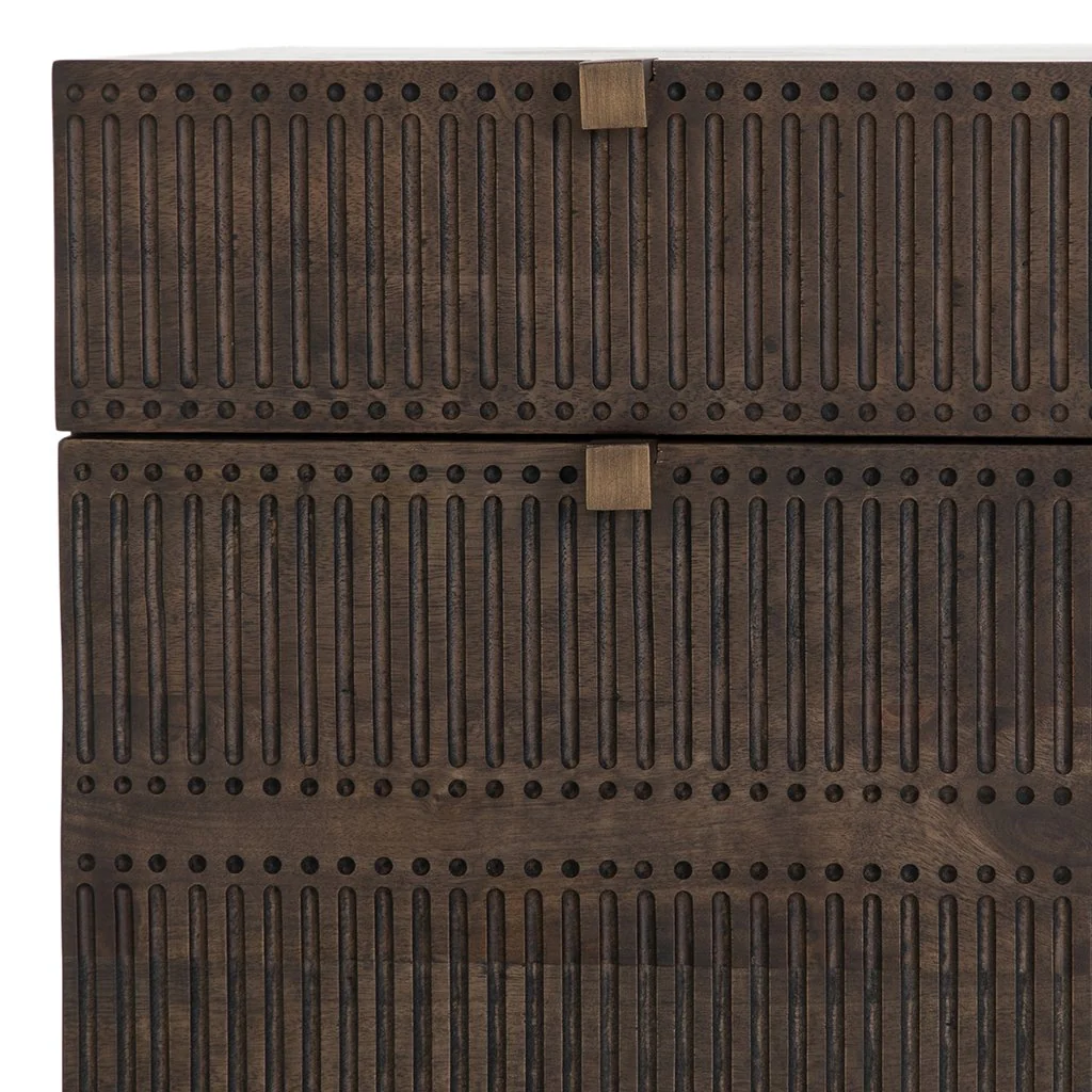 Kelby Filing Cabinet - Carved Vintage Brown - Image 12