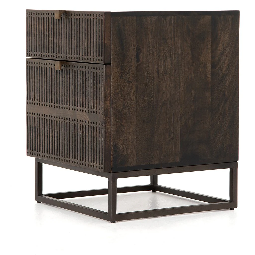 Kelby Filing Cabinet - Carved Vintage Brown - Image 7