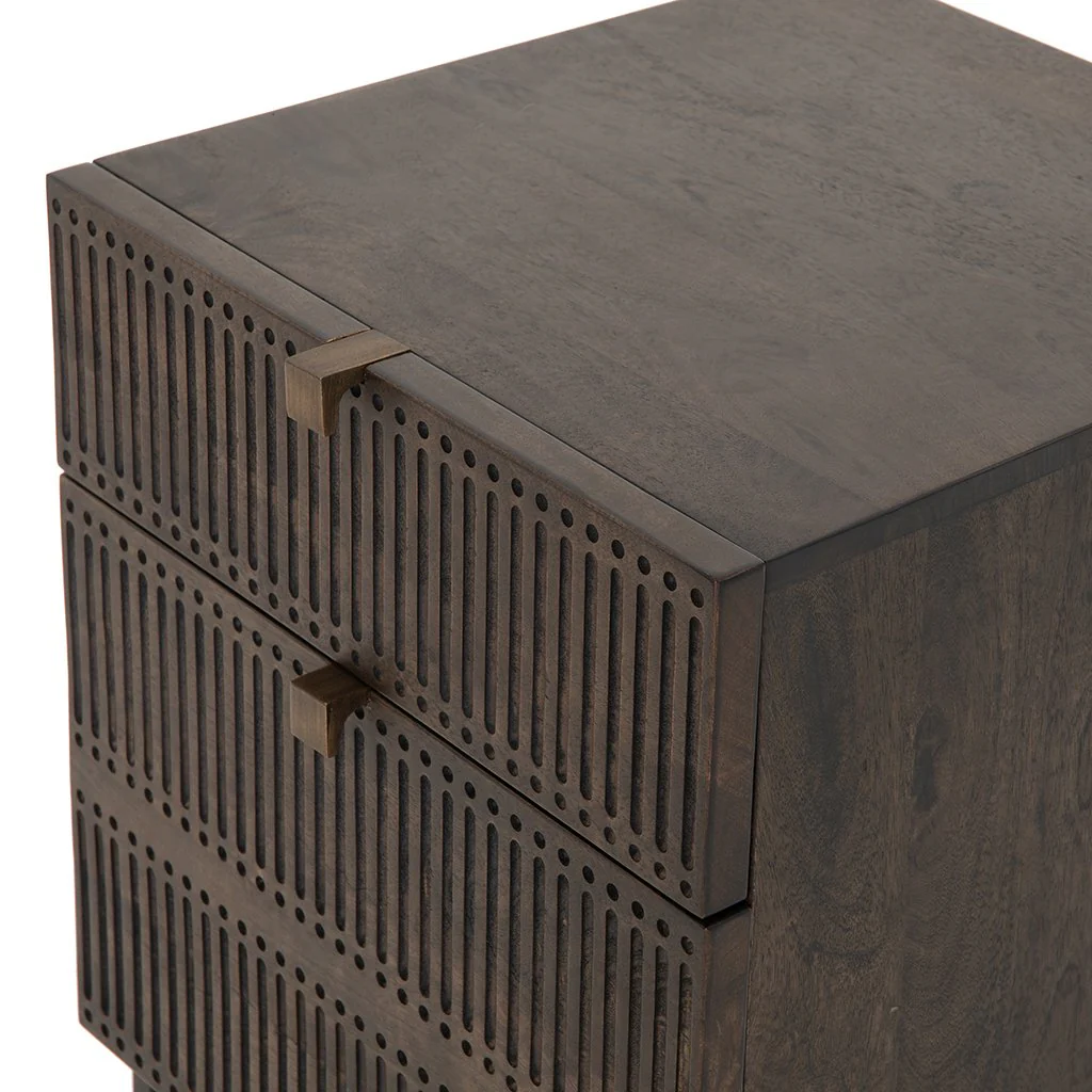 Kelby Filing Cabinet - Carved Vintage Brown - Image 8
