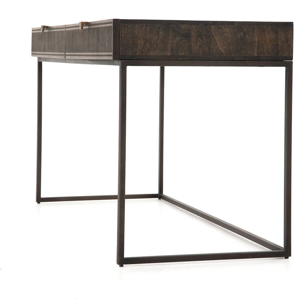 Kelby Writing Desk - Carved Vintage Brown - Image 10