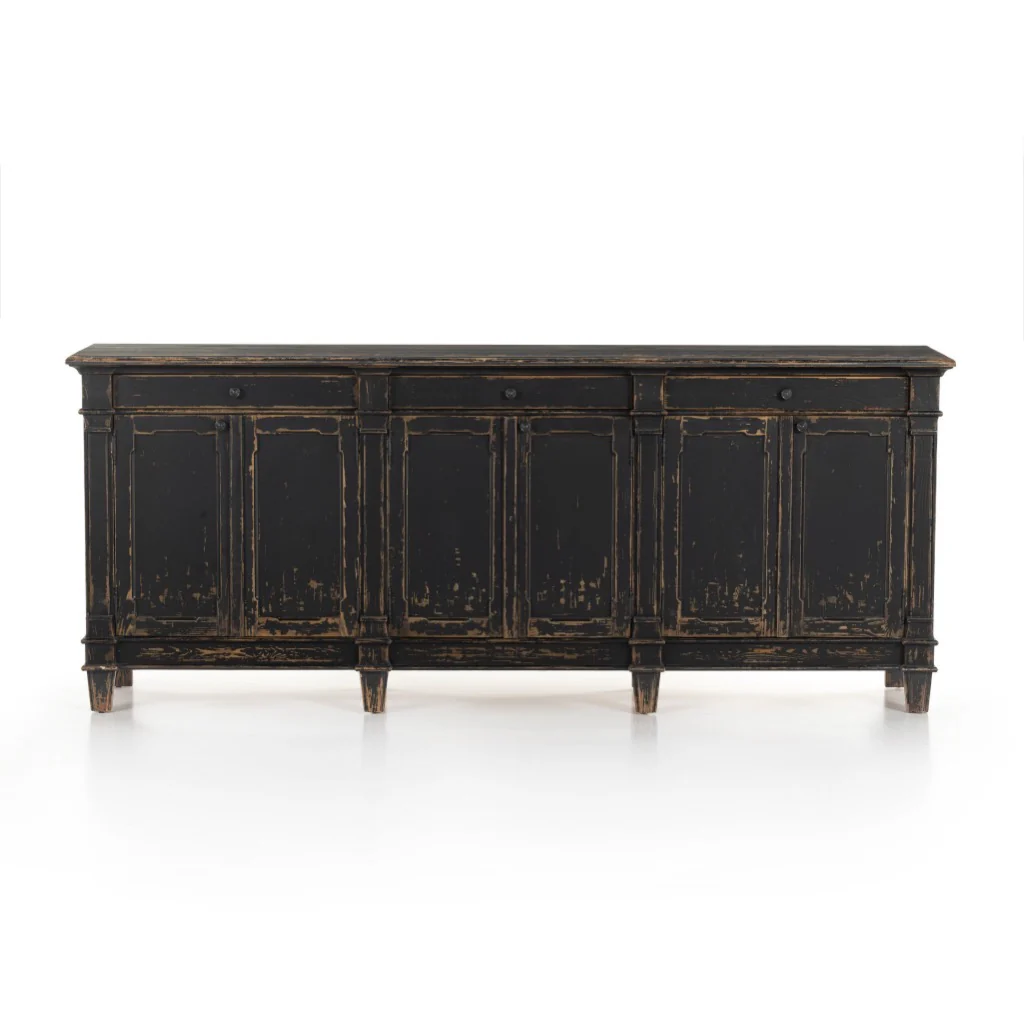 Marjorie Sideboard - Distressed Black - Image 3