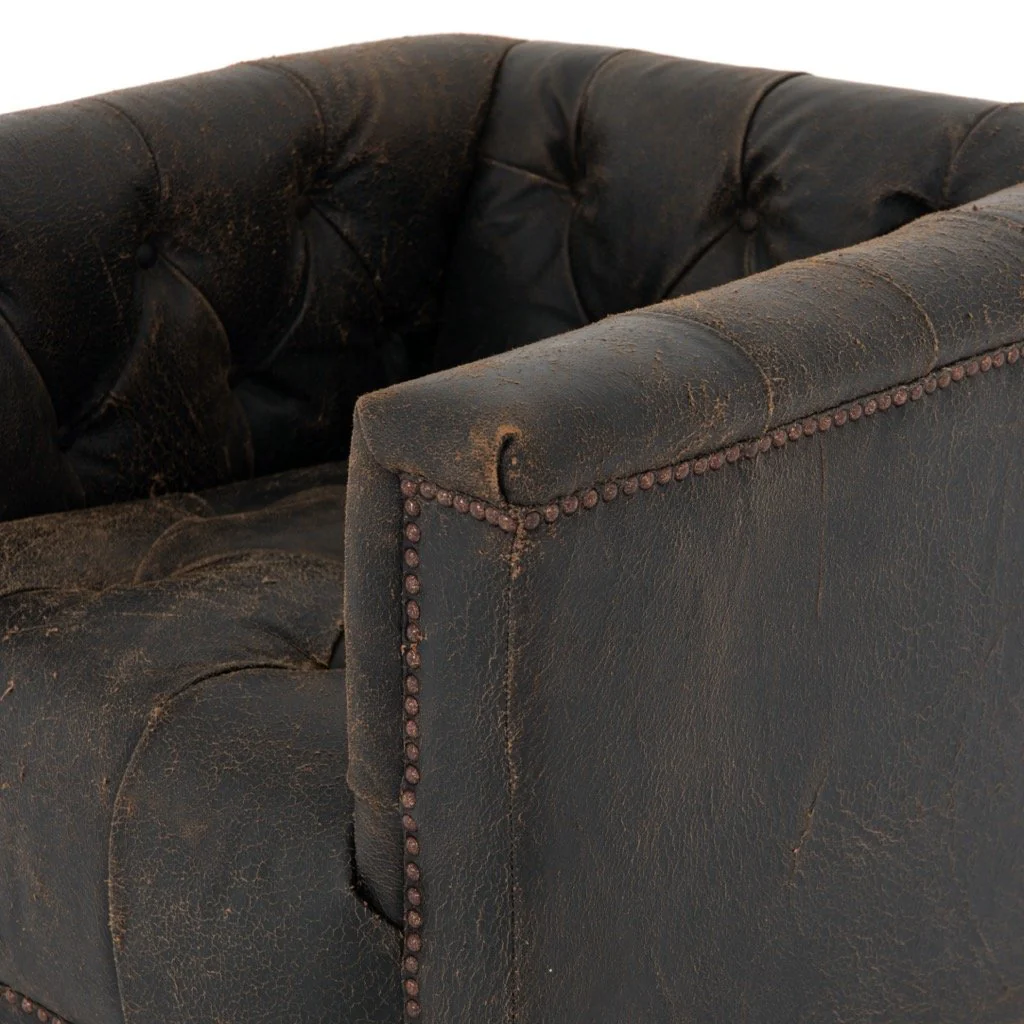 Maxx Swivel Chair - Destroyed Black - Image 11