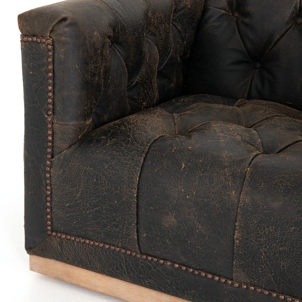 Maxx Swivel Chair - Destroyed Black - Image 13