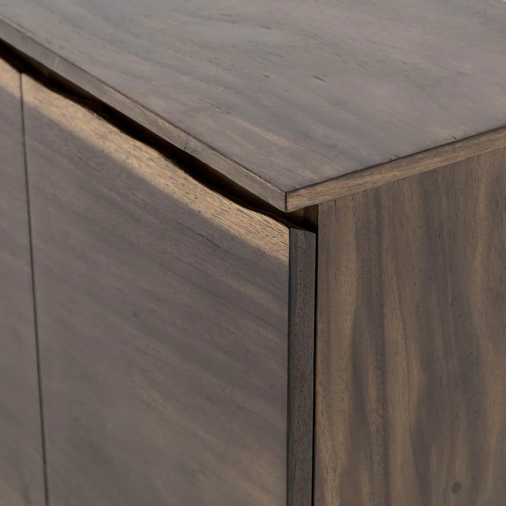 Modern Live Edge Sideboard - Smoked Saman - Image 7