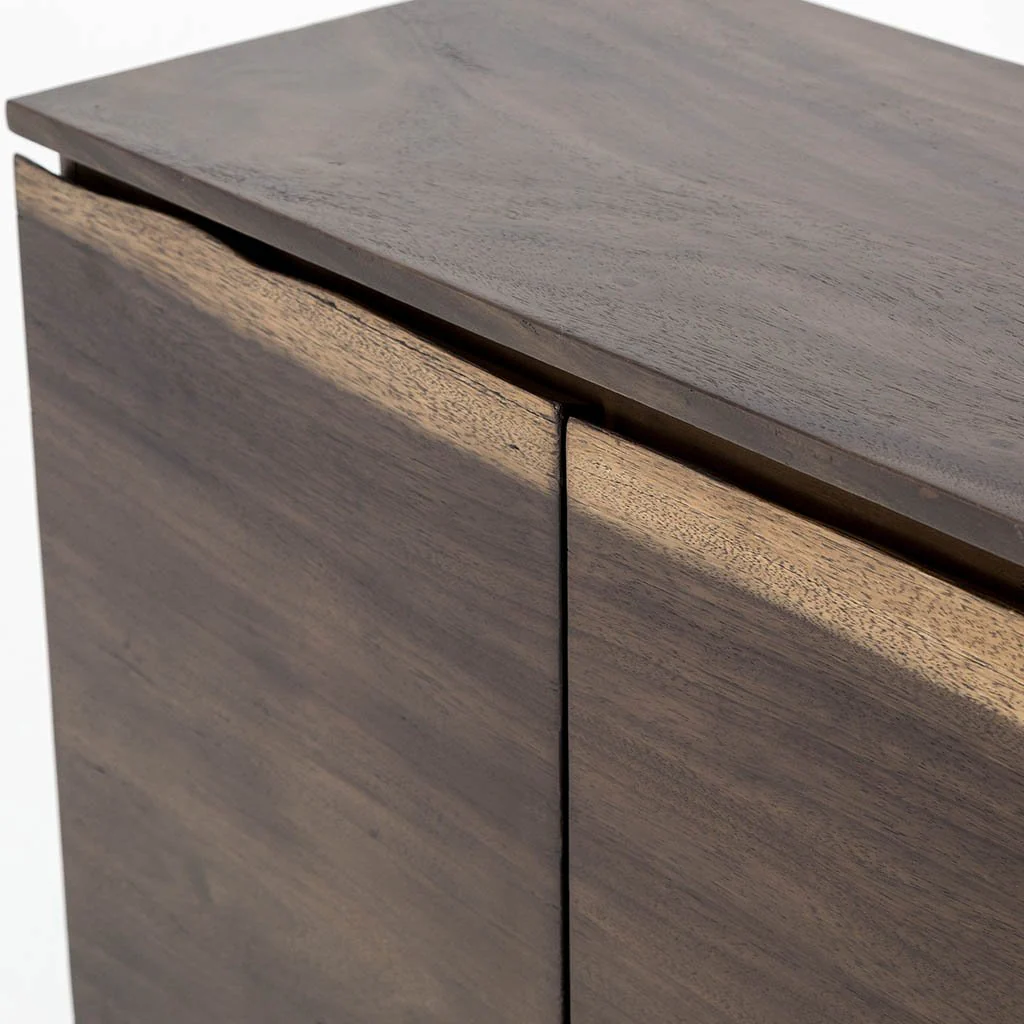 Modern Live Edge Sideboard - Smoked Saman - Image 8