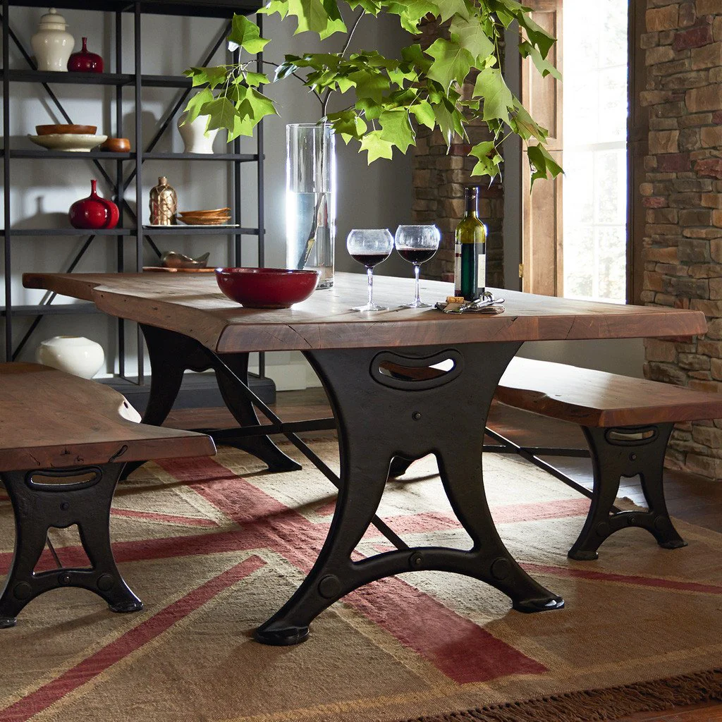 Organic Forge Dining Table - Raw Walnut - Image 3