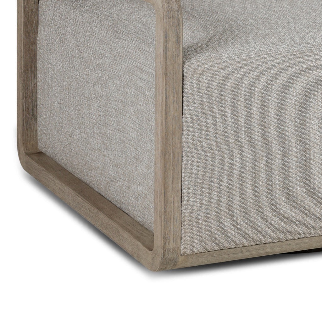 Stroud Outdoor Swivel Chair - Hayes Fog - Image 8