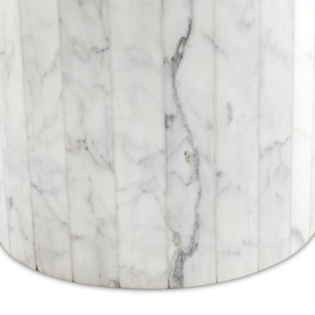 Stuart End Table - White Calacatta Marble - Image 5