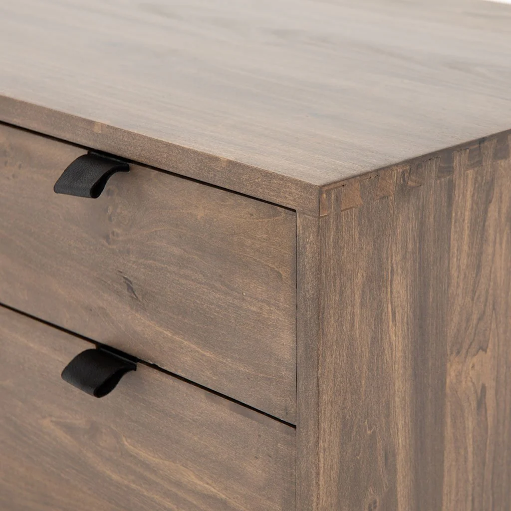 Trey Desk System with Filing Cabinet - Auburn Poplar - Image 3