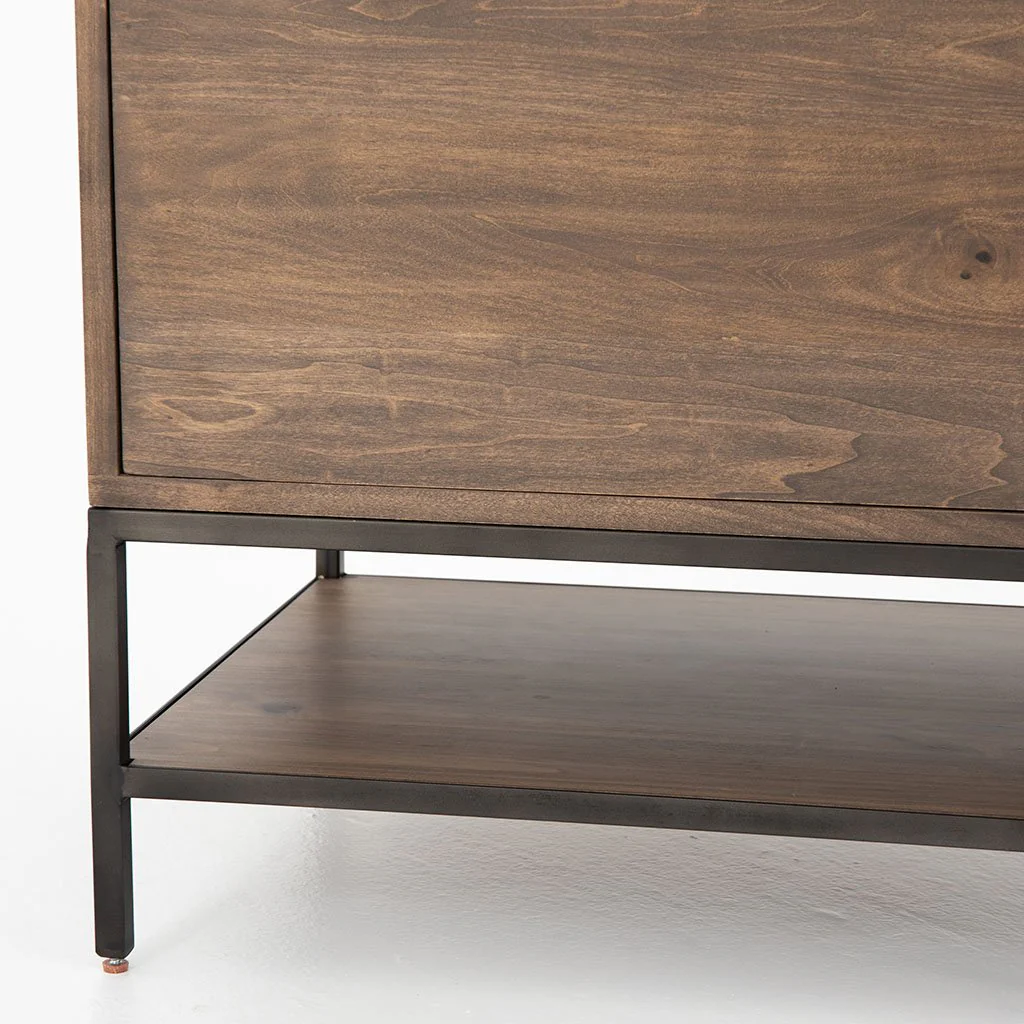 Trey Desk System with Filing Cabinet - Auburn Poplar - Image 6