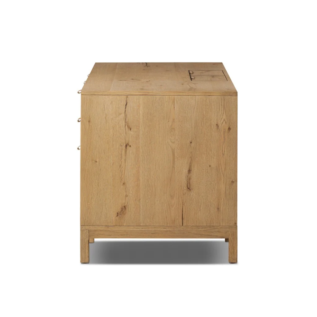 Tula Executive Desk - Worn Oak Veneer - Image 8