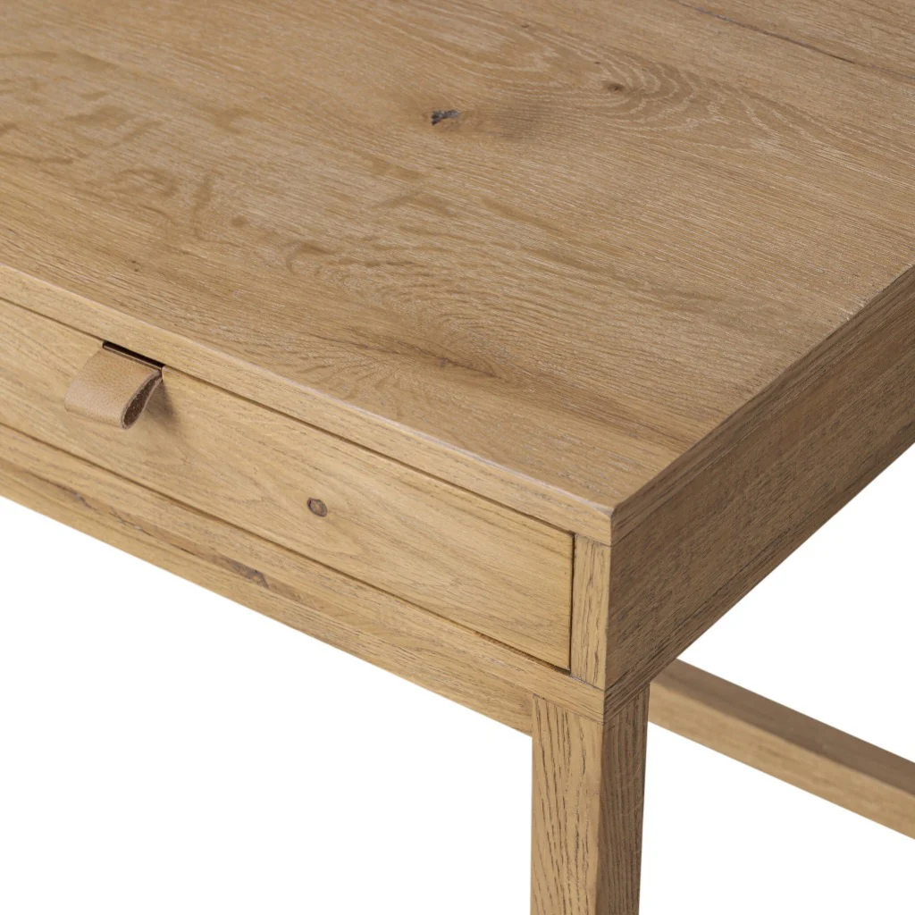 Tula Writing Desk - Worn Oak Veneer - Image 13