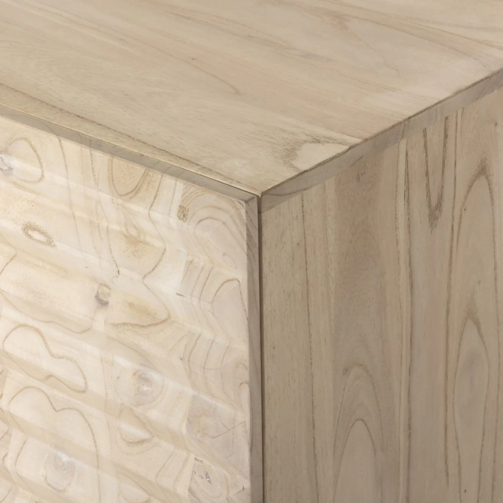 Tussac Media Console - Natural White Neem - Image 10