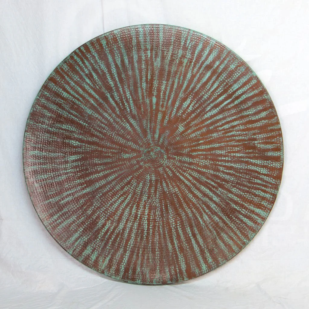 Twilight Crank Copper Dining Table - Weathered Penny - Image 4