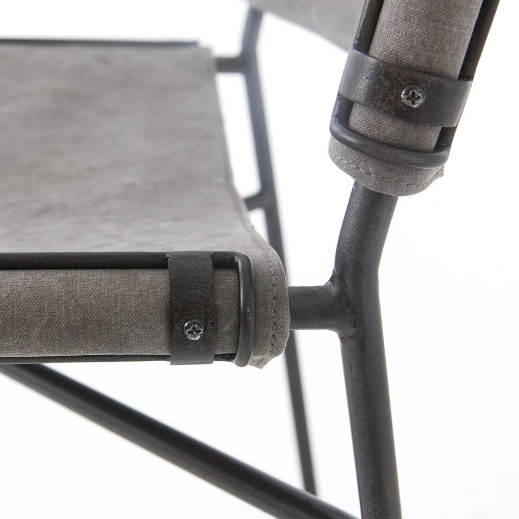 Wharton Dining Chair - Stonewash Grey - Image 8