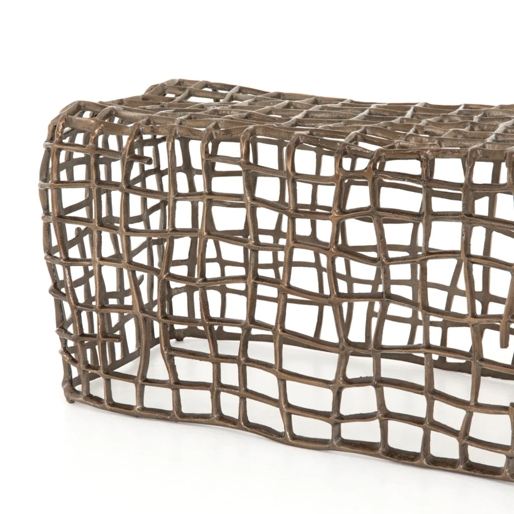 Zander Outdoor Bench - Aged Bronze - Image 4